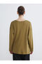 Crew Neck Gathered Women's Tunic - 4