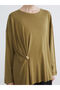 Crew Neck Gathered Women's Tunic - 3