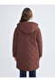 Alita City Lcw Modest Brown Quilted Oversize Women's Puffer Coat - 5