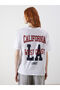 Crew Neck Printed Women's T-Shirt - 2