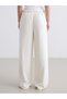 Wideleg Women's Jeans Pants with Elastic Waist - 4