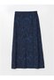 Lw - Floral A-Line Women's Skirt with Elastic Waist - 6