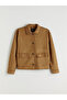 Women's Suede Look Shirt Jacket - 6