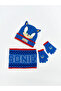 New Season Sonic Printed Boy's Scarf Beanie and Gloves