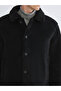 Özmarka New Season Standard Fit Shirt Collar Plush Men's Coat - 3