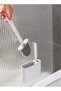 Silicone Toilet Brush with Wall Mount Holder, Soft Hair Cleaning Set for Home Bathroom - 2