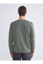 Crew Neck Printed Men's Thick Sweatshirt - 4