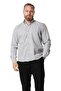 Long Sleeve Lumberjack Men's Flannel Autumn and Winter Shirt Light Gray 4033