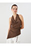 Quality Pieces from Çelebi Store Halter Roba Collar Textured Back Window Blouse - 3