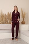 Melina Lace Detailed Front Buttoned Shirt Collar Long Sleeve Maternity and Postpartum Pajama Set - 3