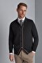 Black Standard Fit Slim Fit Buttoned Plain Long Sleeve Knitwear Cardigan