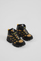 Children's Unisex Black Orange Thick Rubber Sole Rubber Laced Velcro Outdoor Trekking Boots - 2
