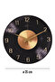 Aurenzo Primo Premium Wooden Wall Clock with Silent Mechanism and Gold Detailing - 7