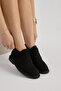 Women's Black Suede Thermo Sole Lace-Up Casual Boots
