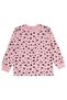 Girl's Leopard Pajama Set |   Single Jersey Long Sleeve Crew Neck |   School Nursery and Daily Use - Pink - 3