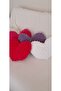 Handmade, Soft, Stylish Decorative Yellow Heart Pillow with Filling - 4