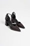 Doren Bitter Brown Skin Women's Heeled Shoes - 2