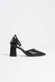 Black Skin Women's Heeled Shoes Tr08Ms11D