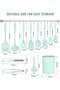 12-Piece Silicone Cookware Set, Non-Stick Heat Resistant Utensils, Stainless Steel Handle - 2