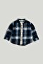 Checked Shirt and T-Shirt Set