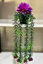Artificial Hanging Flower Yali Pot Inside Huajia Hanging Plant with Roses - 5