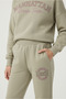 Girls' Beige Manhattan Printed Tracksuit Set - Comfortable and Stylish Sweatshirt & Jogger Pants - 5