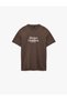 Regular Fit Short-Sleeved Crew Neck Cotton Printed T-Shirt
