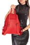 حقيبة ظهر نسائية يومية بتفاصيل حجرية ald.1250 T.Red - 4