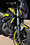 مجموعة ملصقات كاملة باللون الأصفر غير اللامع مطبوع لـ Bajaj Dominar 400