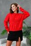 Soft Textured Oversized Heart Detailed Knitwear Sweater Aw25Kz0067 - 5