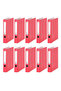 Eseelte Office Folder, 10 Pieces, Economical Narrow, Red - 2