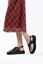 Milena Black Skin Buckle Detailed Sandals - 4