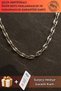 Men's Steel Necklace - 6 mm Small Size Sailor Chain Model Shiny Stainless Steel Tarnish Resistant Design