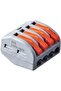 Universal Compact Wiring Connectors Wago Style FJ Series Pack of 10 (4 P, GREY)