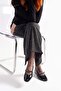 Cherry Black Patent Leather Women's Stone Ballerinas - 2