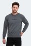 Casual Hooded Men's Sweatshirt Sports Top Wear Sweatshirt Dark Gray - 3