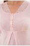 Women's Powder Hidden Nursing Feature Special Design Maternity Nightgown - 3
