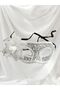Tulle Floral Luxury Plastic Mask White