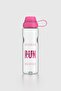 Aegean Text Patterned 750 ml Tritan Leak-Proof Odor-Free Flask 912067 Fuchsia