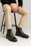 Genuine Leather Men's Boots with Fur Inside Non-Slip Sole Leather Classic Men's Boots - 3
