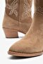 Aria Oil Green Suede Leather Women's Boots - 5