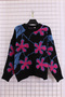 Women's Plus Size Thessaloniki Knit Modern Stylish Floral Pattern Knitwear Sweater - 2