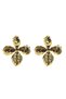 Statement Earrings Solid Gold Luxury - C4314