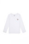 Girl's White Crew Neck Basic Sweatshirt 50317915-Vr013 - 4
