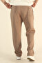Men's Baggy Winter Fleece-Lined Puff Fabric Wide-Leg Sweatpants - 5