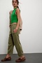 Samantha Khaki Color Comfortable Fit Denim Pants - 4
