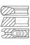 Set piston segmenti Mercedes-Benz C-Class/CLK/CLS