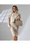 Women's Knitted Patterned Knitwear Two-Piece Set Sweater and Dress - 2