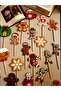 New Year Themed 30-Piece Gingerbread Man Cardboard Toothpick Ornament – for Cupcake and Cake Decoration - 7