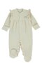 Organic Waffle Single Jersey Romper with Socks (Organic Cute Bear) Beige